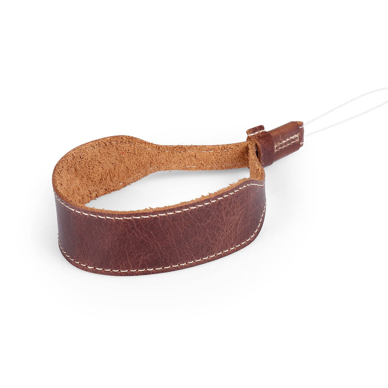  [AUSTRALIA] - MegaGear MG1613 SLR, DSLR Genuine Leather Wrist Strap, Brown, One Size