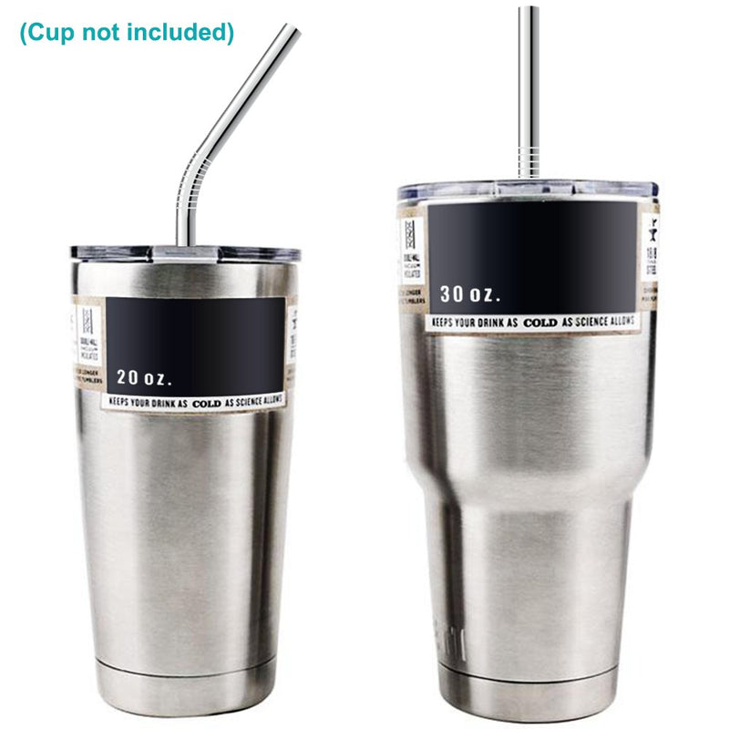  [AUSTRALIA] - SENHAI Set of 8 Stainless Steel Straws for 30oz 20oz Tumblers Cups Mugs, Metal Drinking Straw with Cleaning Brush for 30 20 Ounce Yeti Rambler Rtic Ozark Trail 8 Straws With Carry Bag