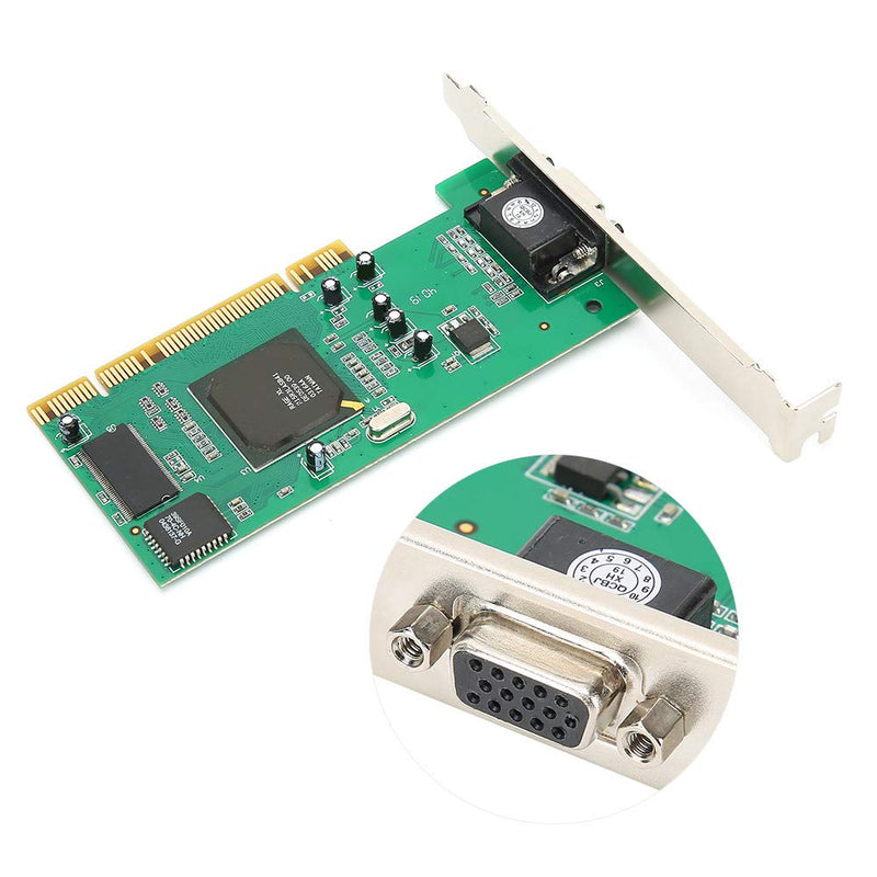  [AUSTRALIA] - 8MB Graphics Card VGA PCI 32Bit for Server, Industrial Computer Multi-Display for ATI Rage XL, 32Bit PCI VGA Video Card, 64Bit PCI-X Universal Video Card for Desktop Computers