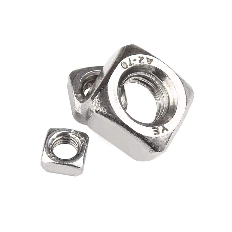  [AUSTRALIA] - M4-0.7 Square Nuts, 304 Stainless Steel Metric Coarse Thread Assortment Kit (100 Pcs) M4-0.7（100 Pcs）