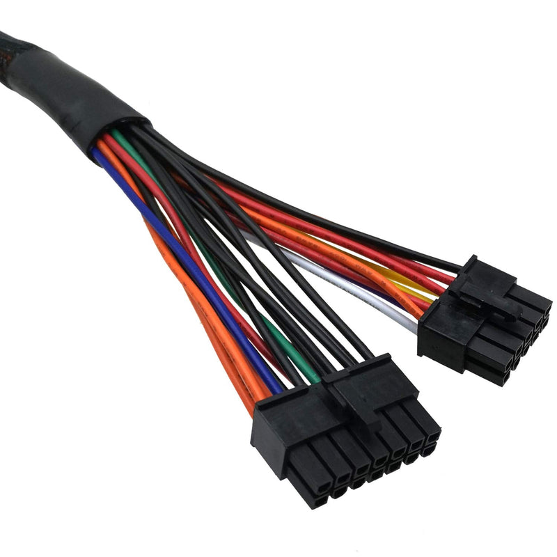  [AUSTRALIA] - COMeap 14 Pin + 10 Pin to 24 Pin ATX PSU Power Adapter Sleeved Cable for Corsair AXI HXI Series Power Supply 24.8-inch(63cm)