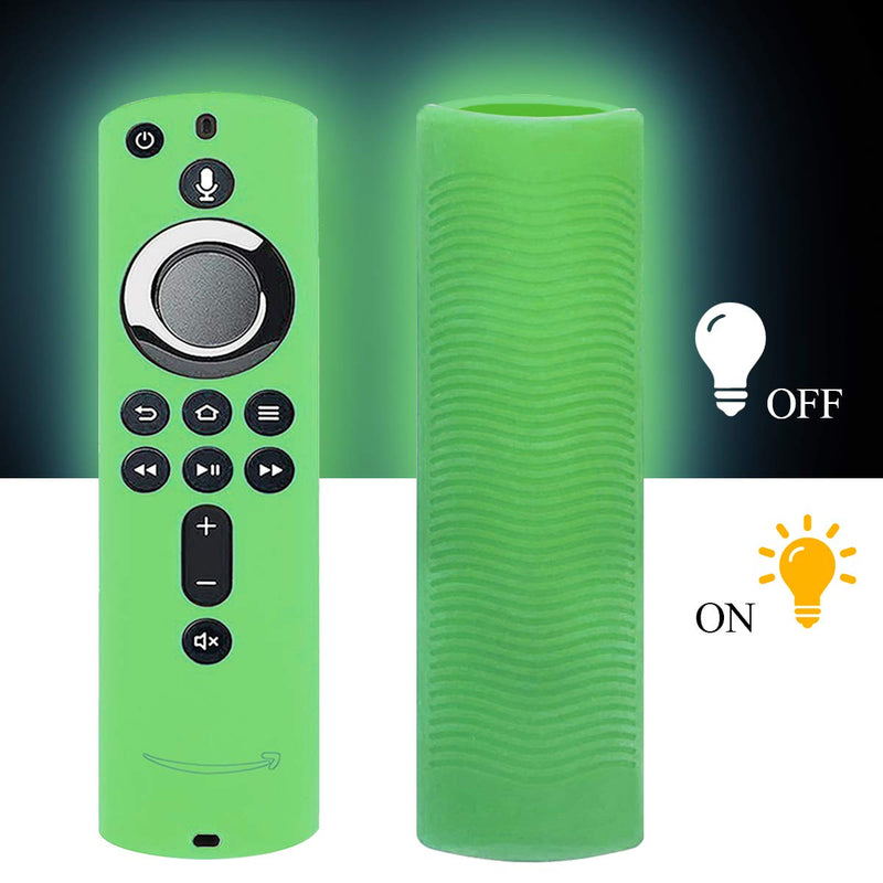 [2 Pack] Silicone Cover Case for TV Stick 4K / TV (3rd Gen) Compatible with All-New 2nd Gen Remote Control (GlowBlue & Glowgreen) GlowBlue & Glowgreen - LeoForward Australia