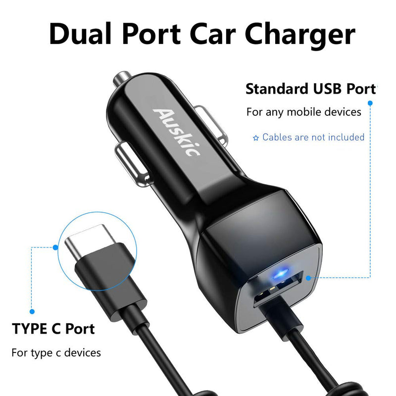  [AUSTRALIA] - Compatible for Samsung Galaxy S23/S22/S21/S10/S20/Ultra/Plus/Note 20/10/A53/A13/5G/A03S/A12/S9/S8 Car Charger, USB Type C Car Charger for Samsung Galaxy S9+ Note 8 Note 9 Car Charger