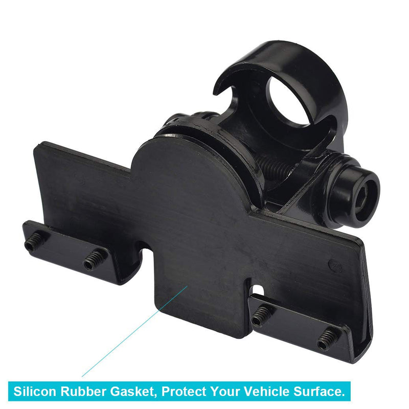  [AUSTRALIA] - Bingfu Vehicle Ham Radio Mobile Radio Antenna VHF UHF 136-174MHz 400-470MHz Car Truck Amateur Radio NMO Mount Low Profile Antenna with Lip Mount Fixed Bracket PL259 Male 5m 16.5 feet RG58 Cable