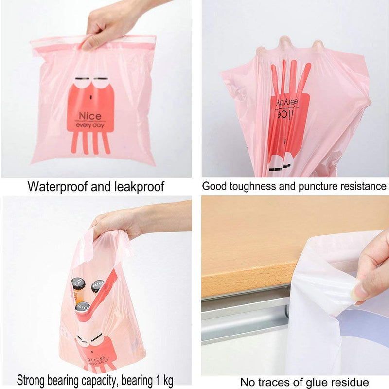 zhiweikm Portable Car Trash Bag Vomiting Bag, Sticky Leakproof Waste Bags Car Garbage Bags,Removable Trash Can for Auto Car/Office/Babyroom/Study Room/Kitchen （4 Colors 60 Pcs） - LeoForward Australia