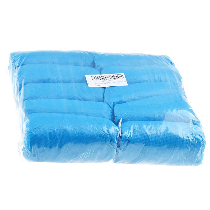  [AUSTRALIA] - Dssiy 100 Pack Disposable Hygienic Boot & Shoe Covers 100 pack(50 Pairs)|Waterproof Slip Resistant Non-Slip, Durable for Construction, Workplace, Indoor Carpet Floor Protection,One Size Fits Most Blue