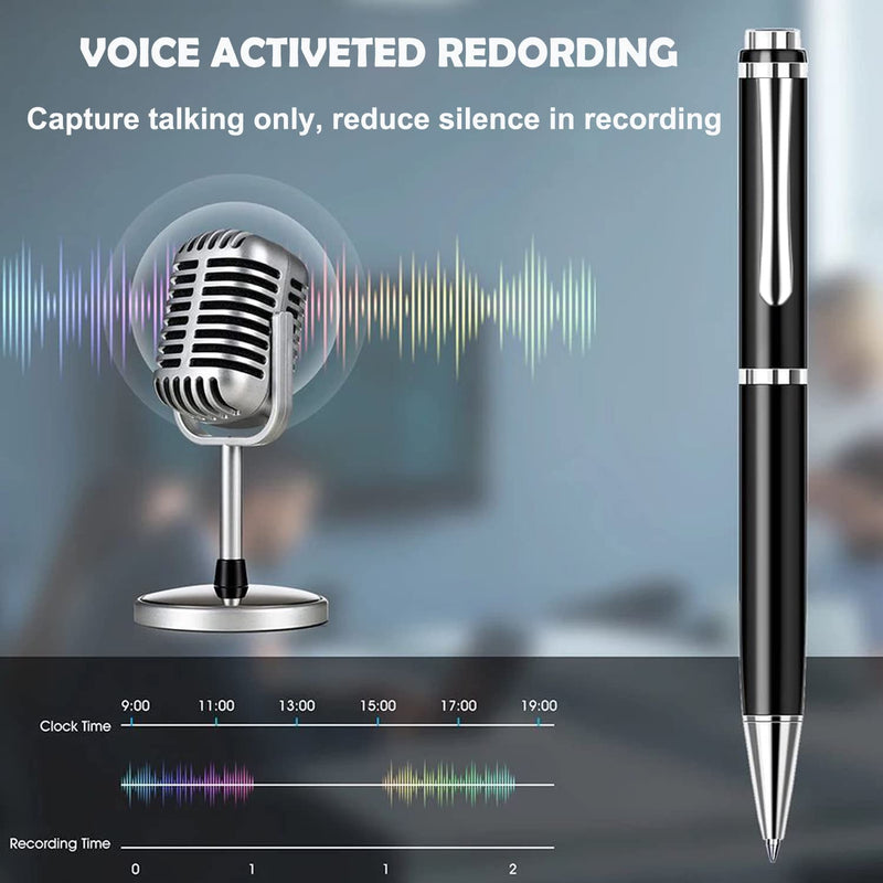  [AUSTRALIA] - 64GB TASKITERY Voice Recorder，Voice Activated Recorder with MPS Playback for Lecture, Interview, Meeting… 64G Pen