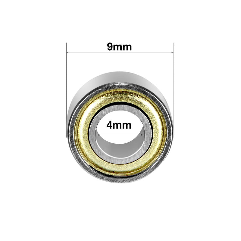  [AUSTRALIA] - uxcell 684ZZ Ball Bearing 4mm x 9mm x 4mm Double Shielded 684-2Z Deep Groove Bearings, Carbon Steel (Pack of 10) 4mmx9mmx4mm