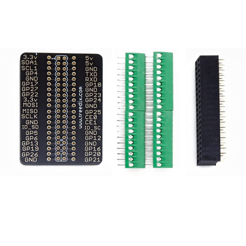  [AUSTRALIA] - Treedix RPi GPIO Terminal Block Breakout Board Module Expansion Board Compatible with Raspberry Pi 4B/3B+/3B/2B/Zero/Zero W