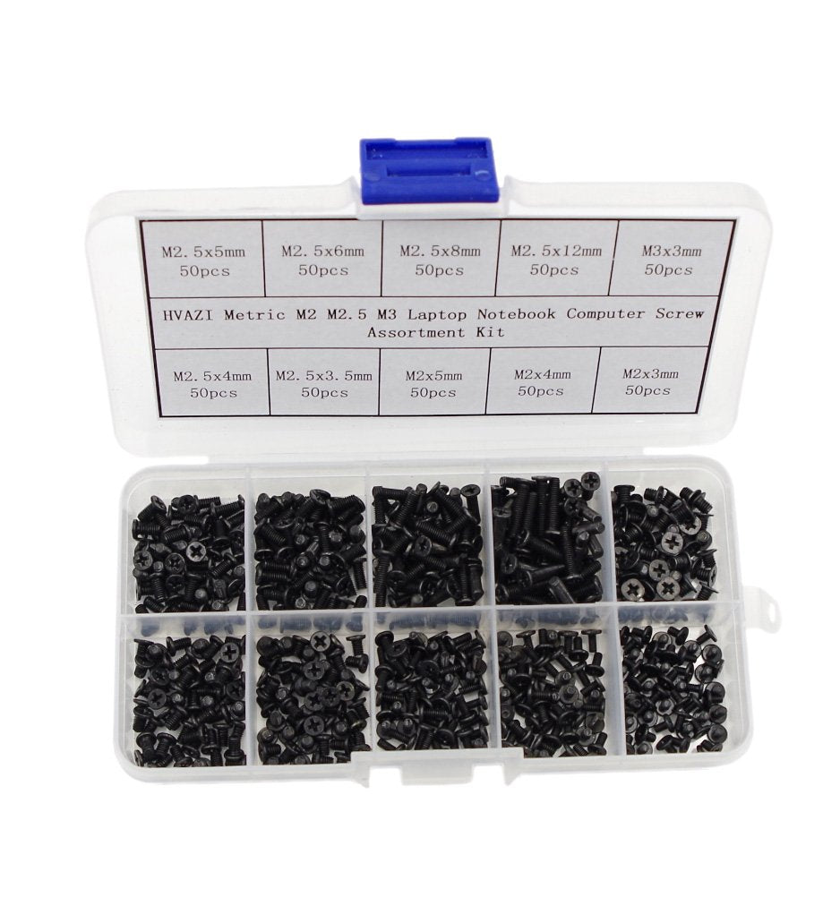  [AUSTRALIA] - HVAZI Metric M2 M2.5 M3 Laptop Notebook Computer Screw Assortment Kit