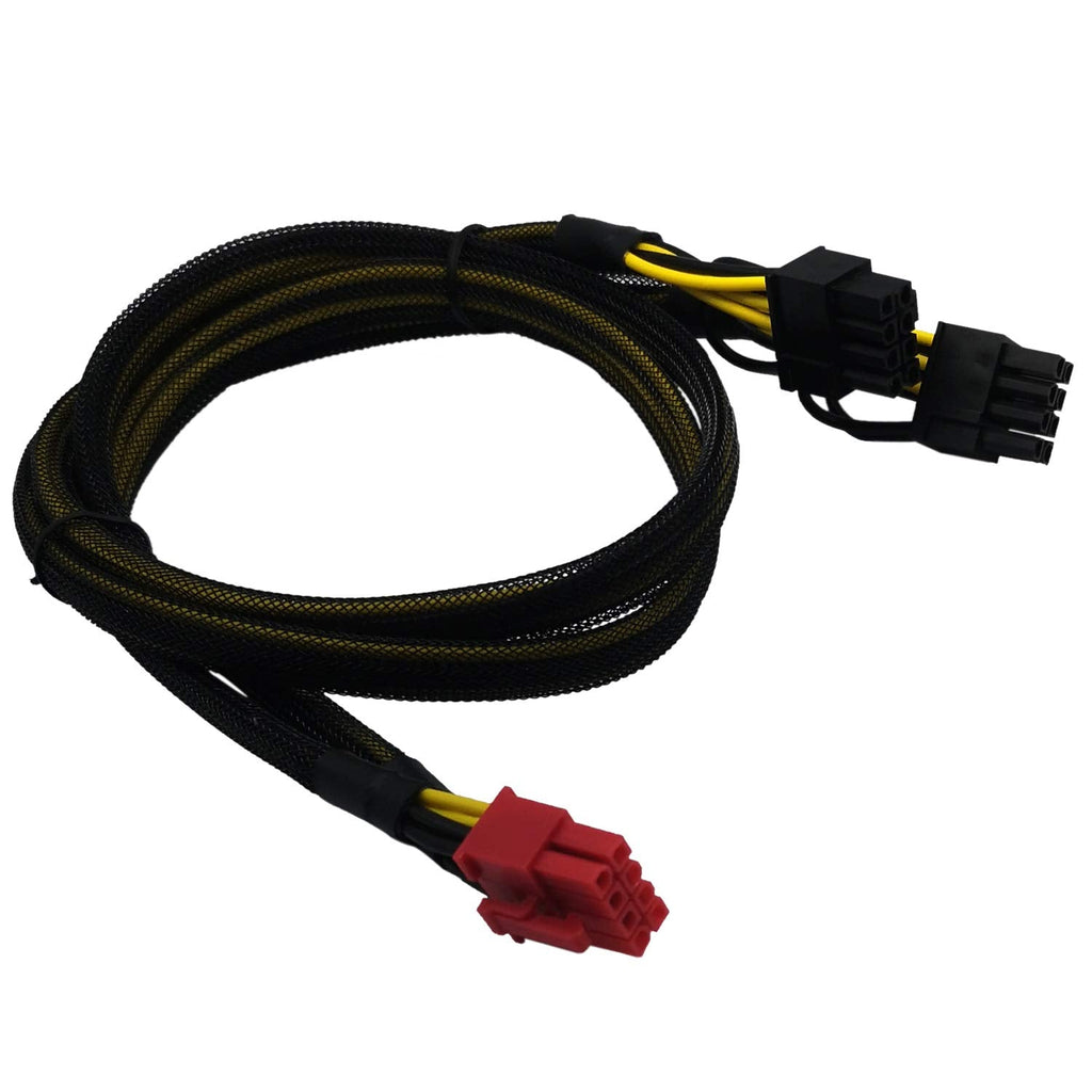 [AUSTRALIA] - COMeap CPU 8 Pin Male to Dual PCIe 2X 8 Pin (6+2) Male GPU Power Adapter Sleeved Cable for Antec Modular Power Supply 25-inch(63cm)