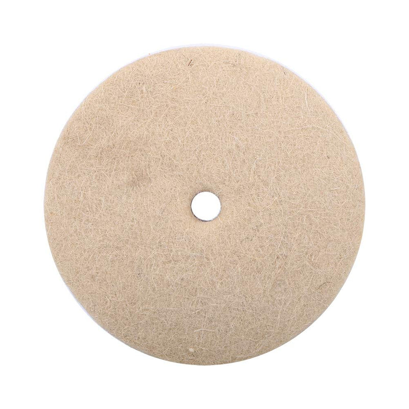  [AUSTRALIA] - Felt Wheel, Fydun Wool Felt Wheel High-Grade Parallel Wool Wheel 1PC 100x25mm 4" Beige Polishing Buffing Grinding Round Wheel Wool Soft Felt Polisher Disc Pad