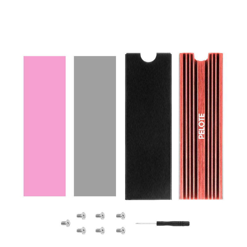 M.2 NVME/NGFF SSD Heatsink Radiator Cooling Fin Cooler with Silicone Thermal Pad, Double-Sided Heat Sink - LeoForward Australia