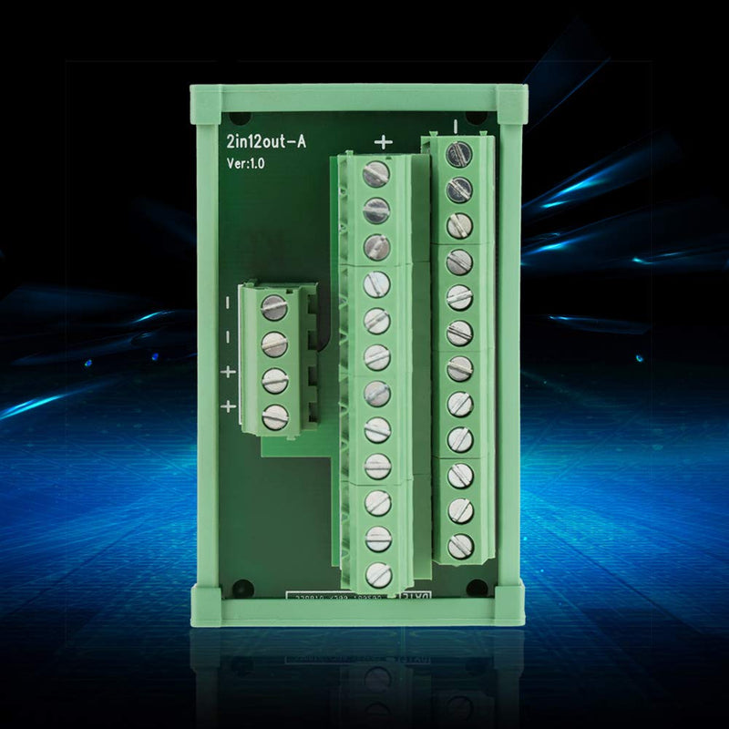  [AUSTRALIA] - 12 position power distribution fuse module board interface card for DIN rail mounting