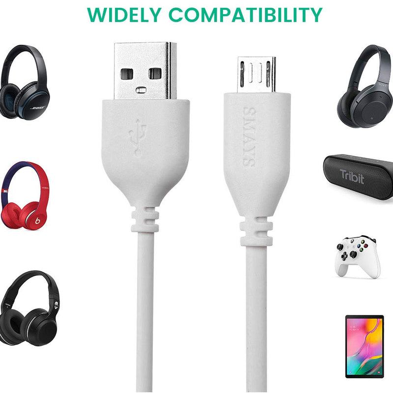 Charging Cable Replacement for Doss Bluetooth Speaker, Bose, Powerbeats 3, Skullcandy, Logitech Gaming Headset and Tribit Xsound Go, 6ft Long USB Power Charger Cord - LeoForward Australia