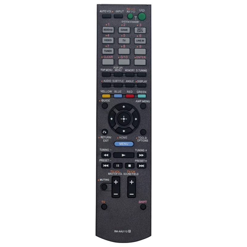 RM-AAU113 RMAAU113 Replace Remote Control fit for Sony Home Theater AV System Audio Video Theatre HT-CT550W HT-CT550 HT-SS380 HTC-T550W HTCT550W HTCT550 HTSS380 - LeoForward Australia