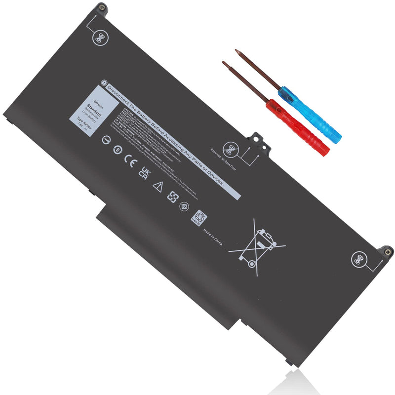  [AUSTRALIA] - MXV9V Laptop Battery for Dell Latitude 7400 E7400 E7300 E5300, Latitude 5300 5310 2-in-1, for Inspiron 7300 7306 2-in-1 Black Series P96G P97G P99G P100G 5VC2M 829MX 0829MX 60Wh 7.6V 4-Cell