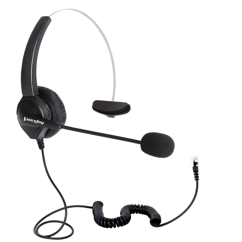  [AUSTRALIA] - VoiceJoy RJ9 Headphone Headset with Microphone Compatible with Yealink IP Phones:T28P,T32G,T41P,T38G,T42G,T46G,T48G etc,Avaya 1616 1608 9611 etc Phones. Grandstream Phones.