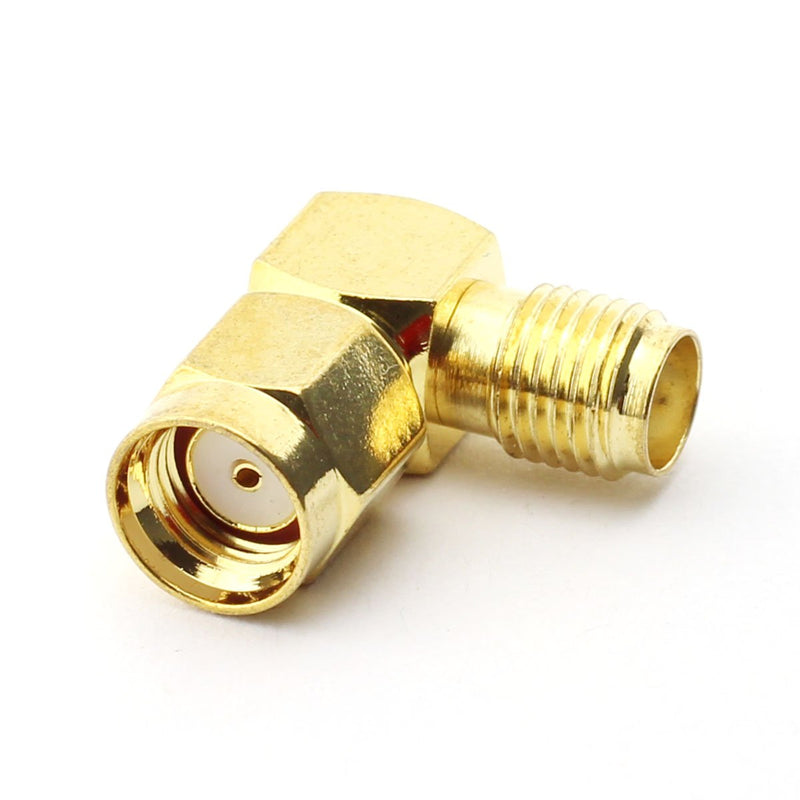  [AUSTRALIA] - Maxmoral 2PCS SMA Female to RP SMA Male Connector Right-Angle RF Coax Coaxial Adapter