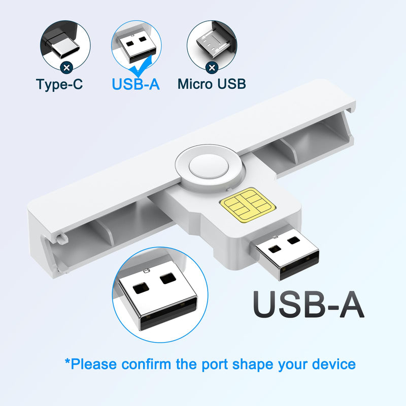  [AUSTRALIA] - CAC Reader, DOD Military USB Common Access CAC Card Reader, Smart Card Reader Compatible with Windows, Mac OS and Linux 335