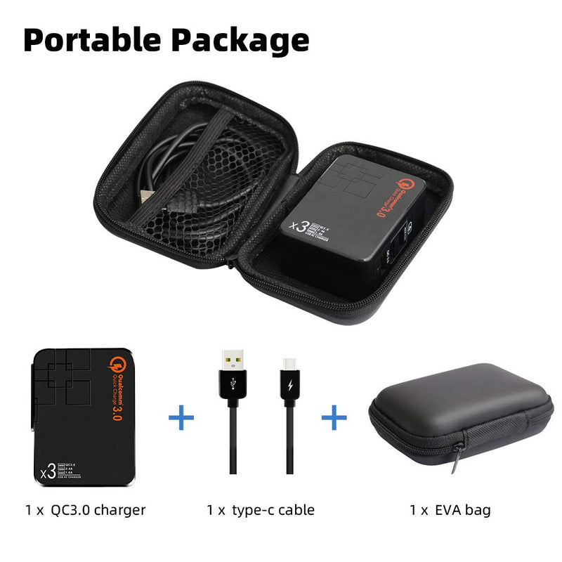  [AUSTRALIA] - USB Wall Charger 38W Quick Charge 3.0,USB Power Adapter with Dual Ports(5V/2.4A) Foldable Plugs,110-240V Compatible with iPhone Xs/XR/X/8/7Plus, iPad Pro/Air 2/Mini 2 Galaxy9/8/, Note9/8 LG black