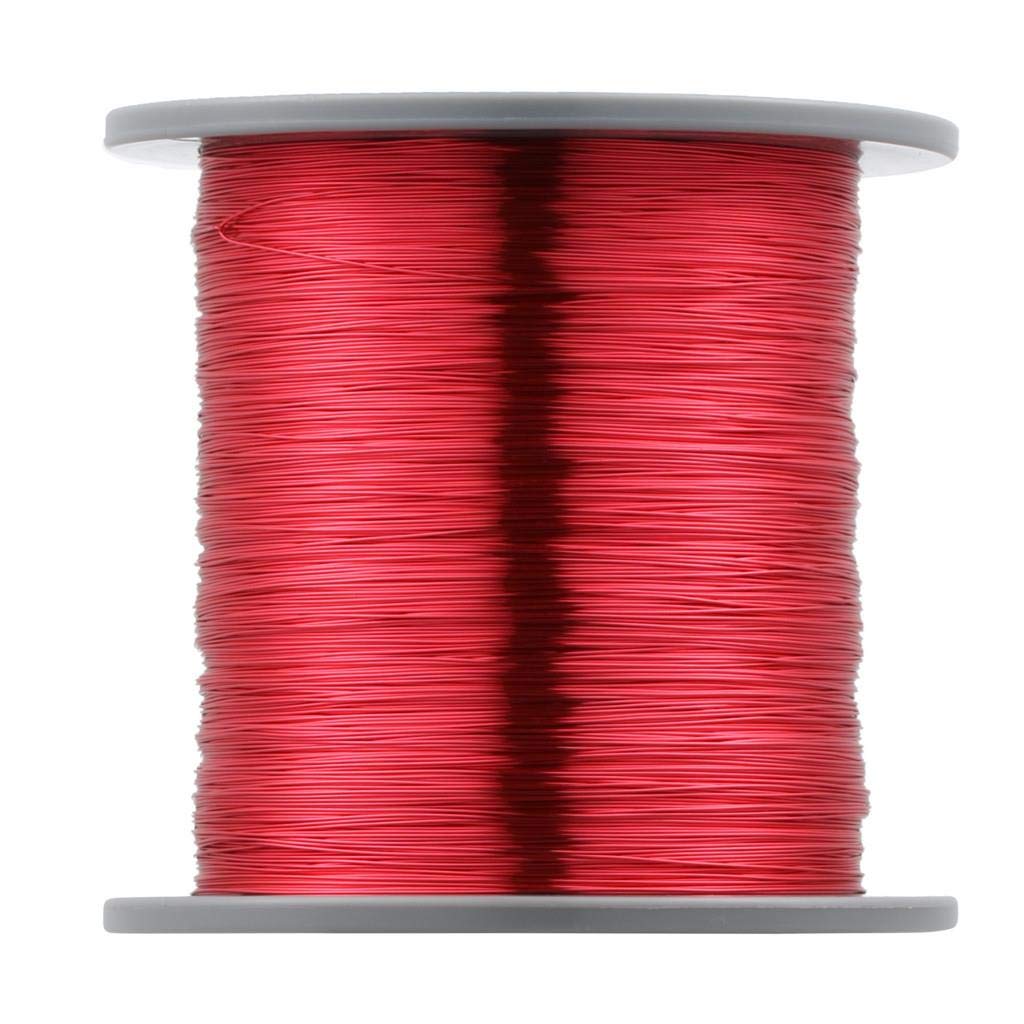  [AUSTRALIA] - BINNEKER 30 AWG Magnet Wire - Enameled Copper Wire - Enameled Magnet Winding Wire - 1.0 lb - 0.0098" Diameter 1 Spool Coil Red Temperature Rating 155℃ Widely Used for Transformers Inductors 30 AWG Magnet Wire 1 lb red 1 lb