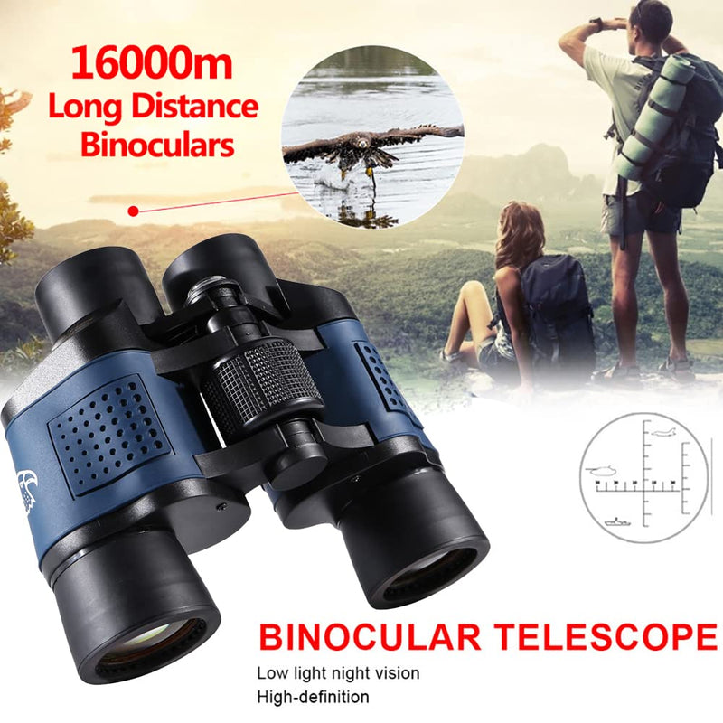  [AUSTRALIA] - 60X60 Binoculars for Adults with Low Light Night Vision, Professional Waterproof High Power Optical Telescope for Stargazing Bird Watching Concerts Football Sightseeing Hunting