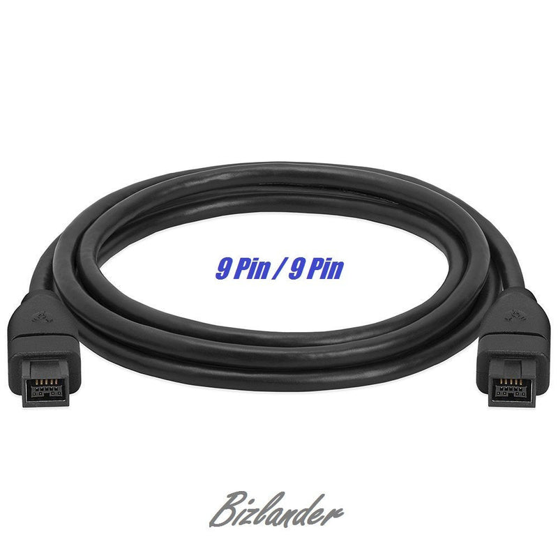  [AUSTRALIA] - Bizlander Firewire 1394b 800 IEEE 9 Pin to 9 Pin Male to Male Cable for PC, Digital Cameras MacBook Pro, Mac Mini, Audio Device