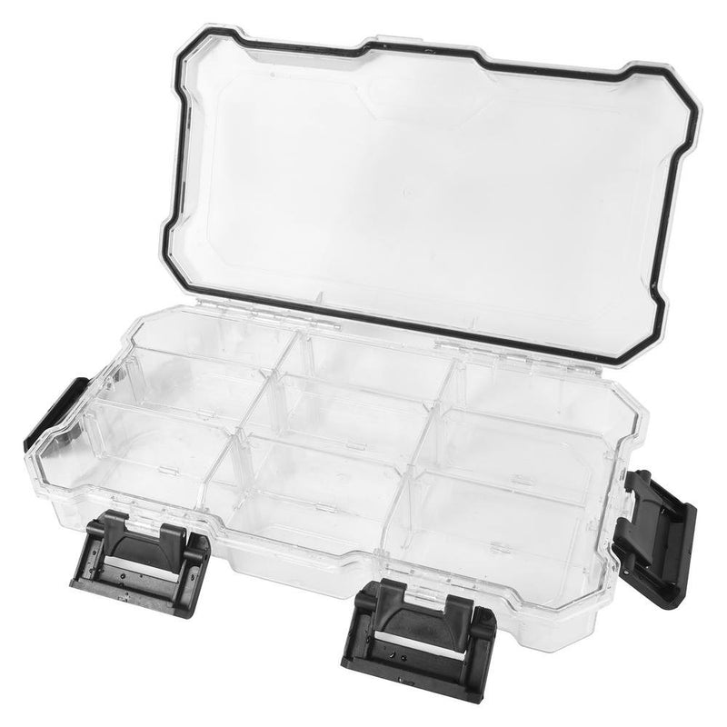  [AUSTRALIA] - Husky 6 in. 6-Compartment Semi-Transparent Heavy-Duty Waterproof Storage Bin Small Parts Organizer