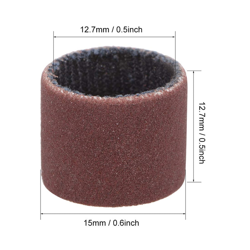  [AUSTRALIA] - uxcell 1/2 Inch x 1/2 Inch Sanding Sleeves 600 Grits Sandpapers Band Drums 10 Pcs