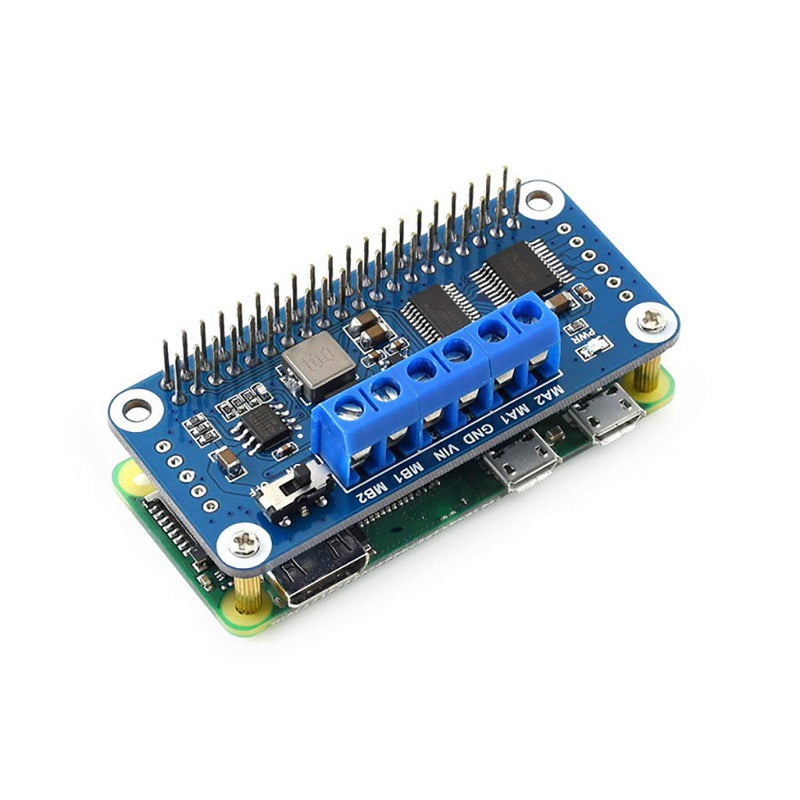  [AUSTRALIA] - Motor Driver HAT for Raspberry Pi Onboard PCA9685 TB6612FNG Drive Two DC Motors I2C Interface 5V 3A Can be Stackable up to 32 This Modules