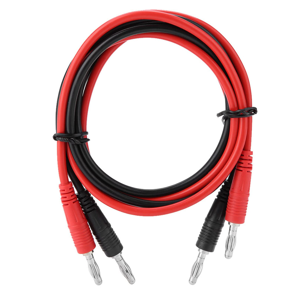  [AUSTRALIA] - Zetiling Banana Plug Cable Test Leads, 2pcs 4mm Banana Plug to Banana Plug Test Cable for Multimeter for Electrical or Laboratory Electrical Testing Work