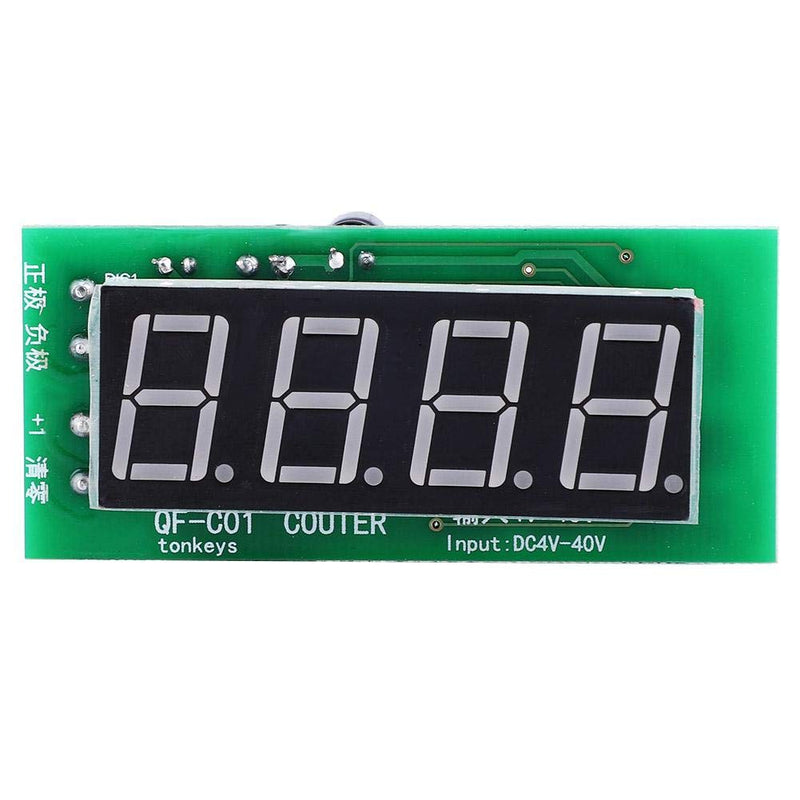  [AUSTRALIA] - DC4-40V QF-C04 counter module, 4 digit digital display, 0-9999 counting range with memory function