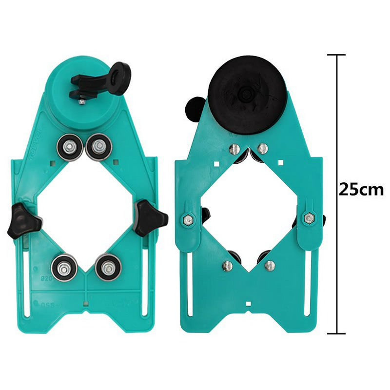 Drill Bit Hole Saw Guide Jig Fixture Adjustable Diamond Hole Cutter Centering Locator Holder with Vacuum Base Sucker Openings Locator - LeoForward Australia