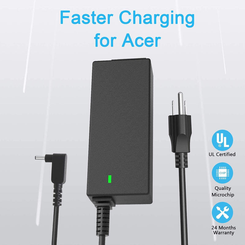  [AUSTRALIA] - A13-045N2A PA-1650-80 A11-065N1A PA-1450-26 N15q8 N16p1 N15Q9 AC Adapter Charger for Acer-Chromebook CB3 CB5 11 13 14 15 R11 R13 C731 C738T CB3-532 CB3-431 CB3-131 CB3-111 Power Supply Cord