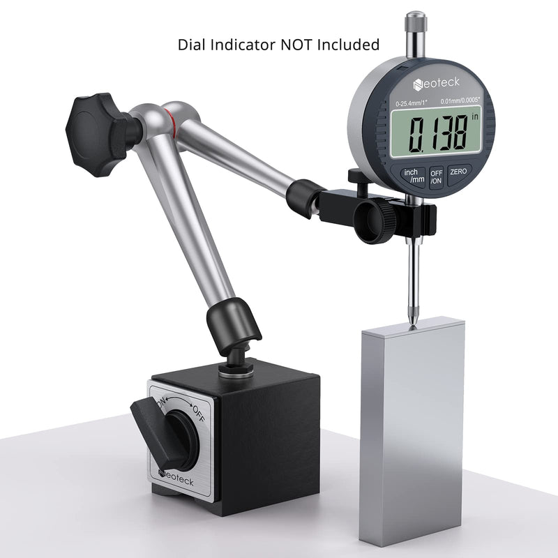  [AUSTRALIA] - Neoteck magnetic tripod measuring stand for dial indicator with central clamping magnetic dial indicator base stand holder measuring stand 80 kg max. pulling force