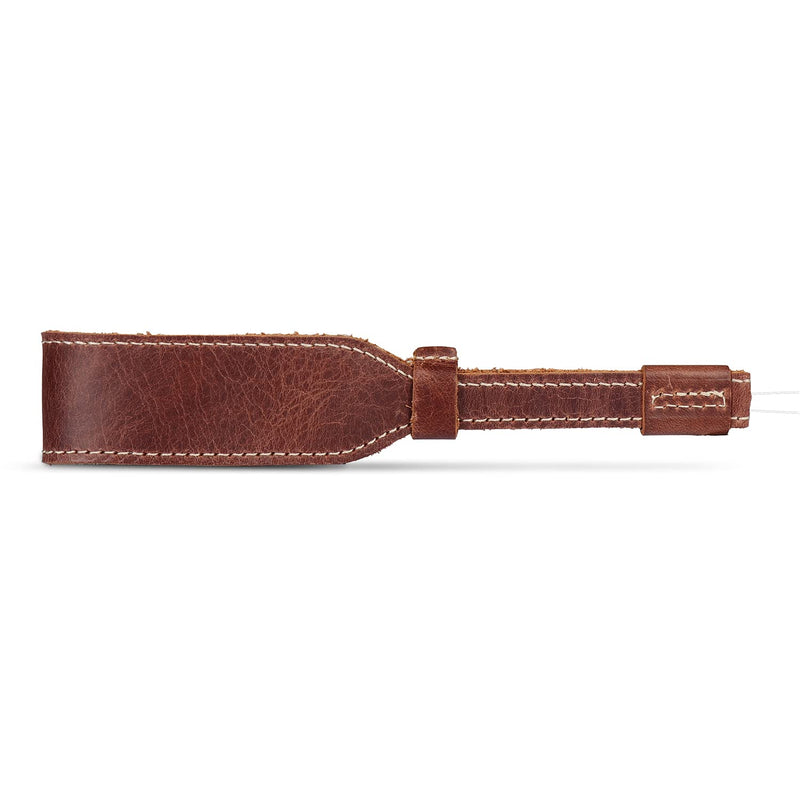  [AUSTRALIA] - MegaGear MG1613 SLR, DSLR Genuine Leather Wrist Strap, Brown, One Size