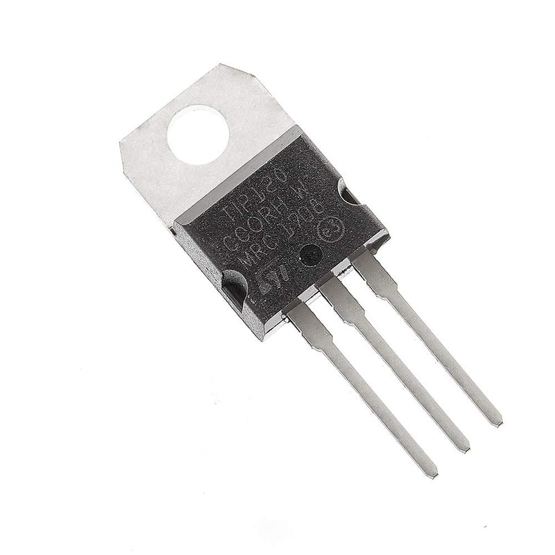 Bridgold 20pcs TIP120 TO-220 NPN Darlington Bipolar Power Transistor, 5A 60V HFE:1000, 3-Pin - LeoForward Australia