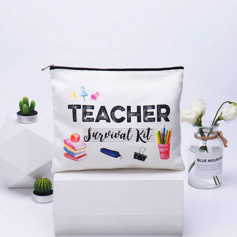 Teacher Appreciation Gifts Music Teacher Gifts Teacher survival kit Teacher Supplies for Classroom Best Teacher Gift Small Gift Bags Makeup Bag Teacher Bag for Women - LeoForward Australia