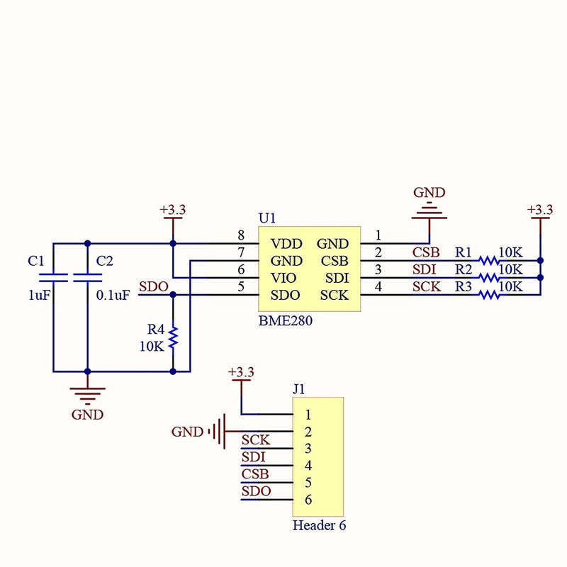  [AUSTRALIA] - HiLetgo BME280 3.3V Atmospheric Pressure Sensor GY-BME280-3.3 Temperature Humidity Sensor Module for Arduino