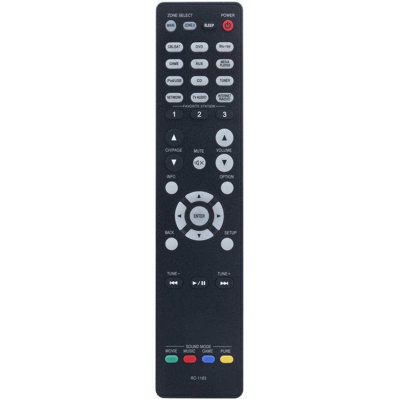  [AUSTRALIA] - RC-1183 Replacement Remote Control fit for Denon Integrated Network AV Receiver AVR-E400 AVRE400 AVR-X2000 AVRX2000 30701013800AD RC1183