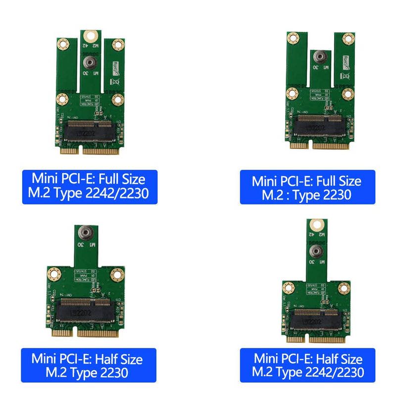  [AUSTRALIA] - M.2 (NGFF Key E) to MPCIe (PCIe+USB) Adapter pcie WiFi Card m.2 pcie Adapter
