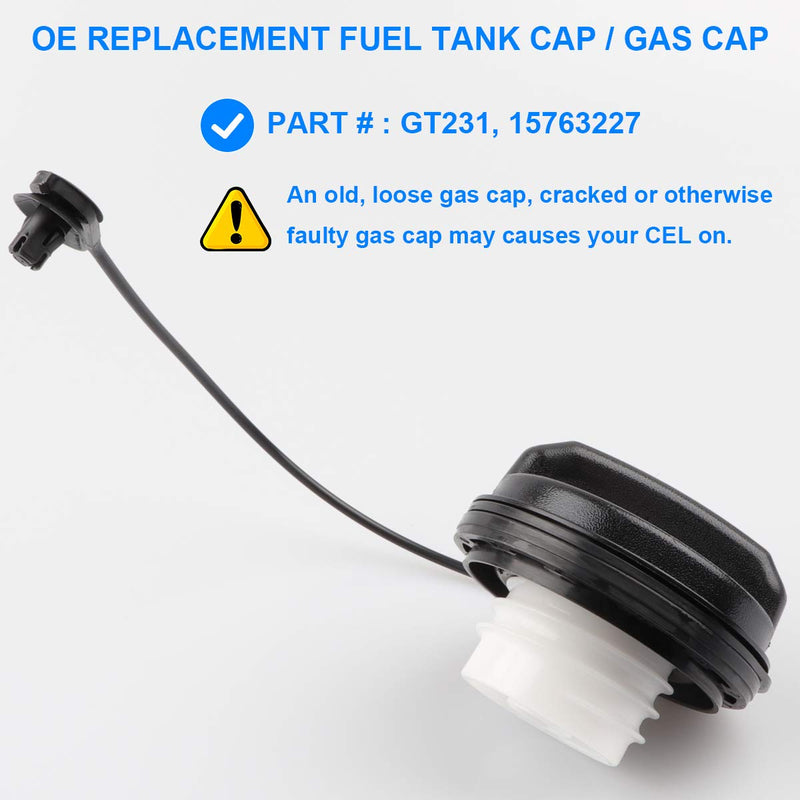  [AUSTRALIA] - Gas Cap, Fuel Tank Cap Replace GT231, 15763227 for 1999-2003 Chevy Silverado GMC Sierra, 2000-2003 Chevy Suburban 1500 2500 Tahoe GMC Yukon, 2002-2003 Cadillac Escalade Chevy Avalanche 1500 2500, More