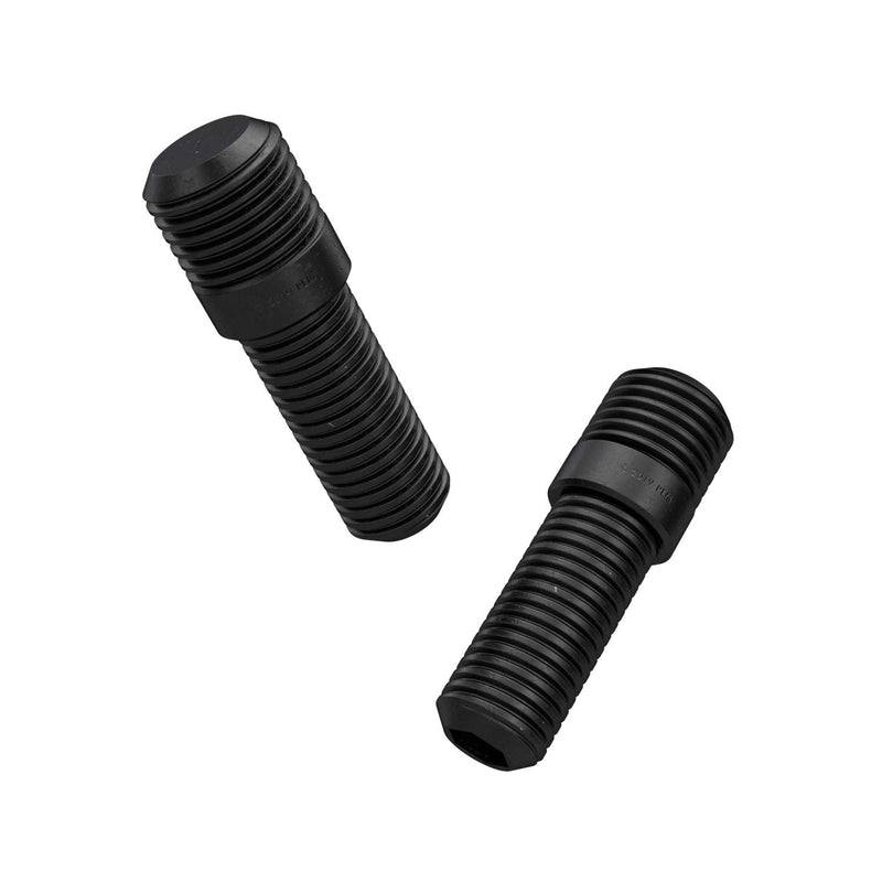  [AUSTRALIA] - 20pcs Black Wheel Stud Conversion - 14x1.5 to 12x1.5, 50mm Total Length, 32mm Shank Length - Compatible with VW Audi Mercedes Vehicles (Ensure Vehicle uses 14x1.5 Bolts) Screw Adapter 1.9" Length