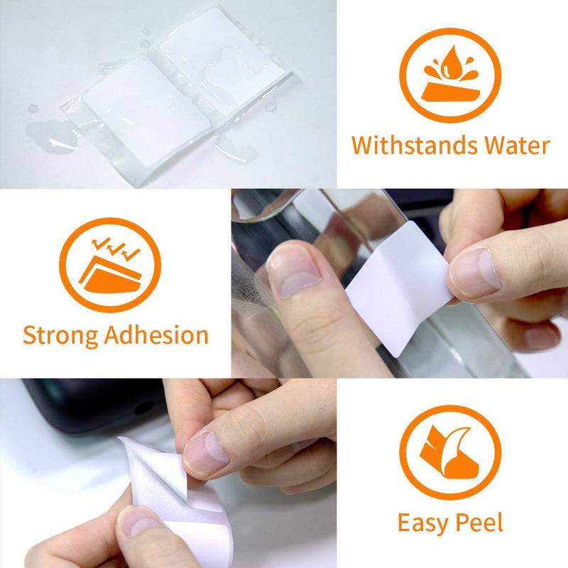 Mini Printer Paper, Multi-Purpose Square Self-Adhesive Label, White Self-Adhesive Thermal Paper Compatible with M110 Bluetooth Label Maker, Black on White, 1.57"x2.36"(40x60mm),130 Labels/Roll B-1.57"x2.36"(40x60mm) - LeoForward Australia