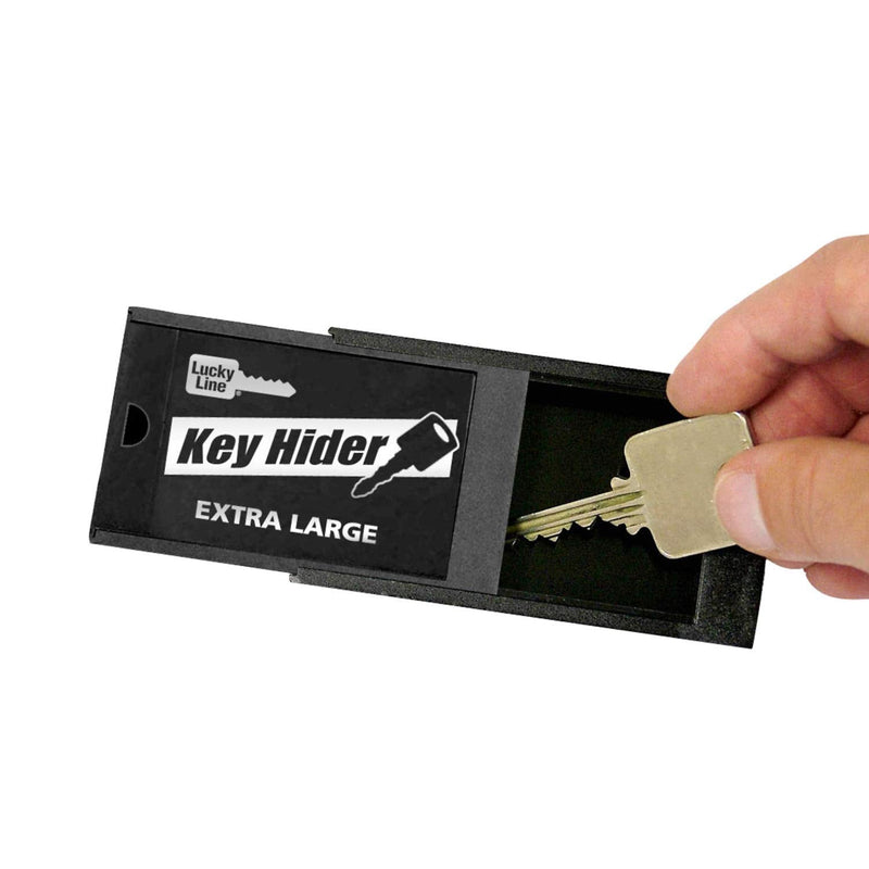  [AUSTRALIA] - Lucky Line Extra Large Magnetic Key Hider Case Key Holder for Large Keys (91201) 1 Pack Extra Large - Magnetic Key Hider