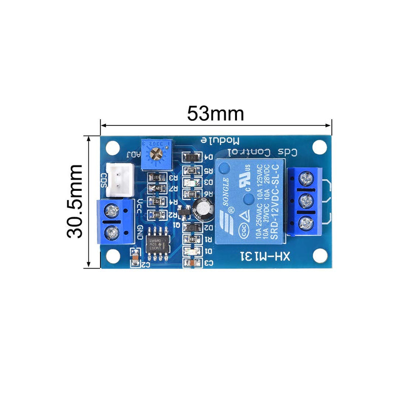 uxcell Photosensitive Sensor Module Light Intensity Detection with Wire DC 12V 2pcs - LeoForward Australia