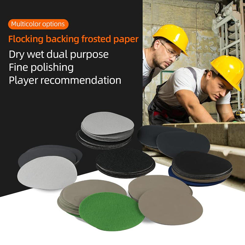  [AUSTRALIA] - YTkavq 10pcs 5 inch Sanding Disc Hook and Loop, 7000 Grit Wet Dry Silicon Carbide Sandpaper 7000#