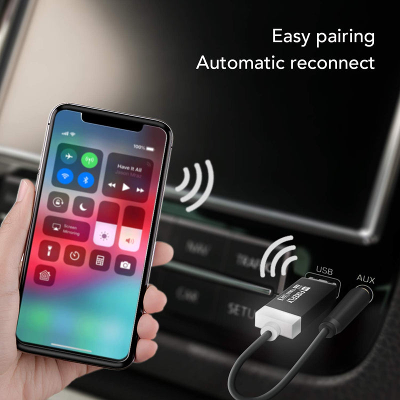 TUNAI Firefly LDAC Bluetooth Receiver: High Resolution Wireless Audio Bluetooth 5.0 Adapter with Audiophile USB DAC 3.5mm AUX for Car/Home Stereo Hi Res Music Streaming; Auto On, No Charging Needed - LeoForward Australia