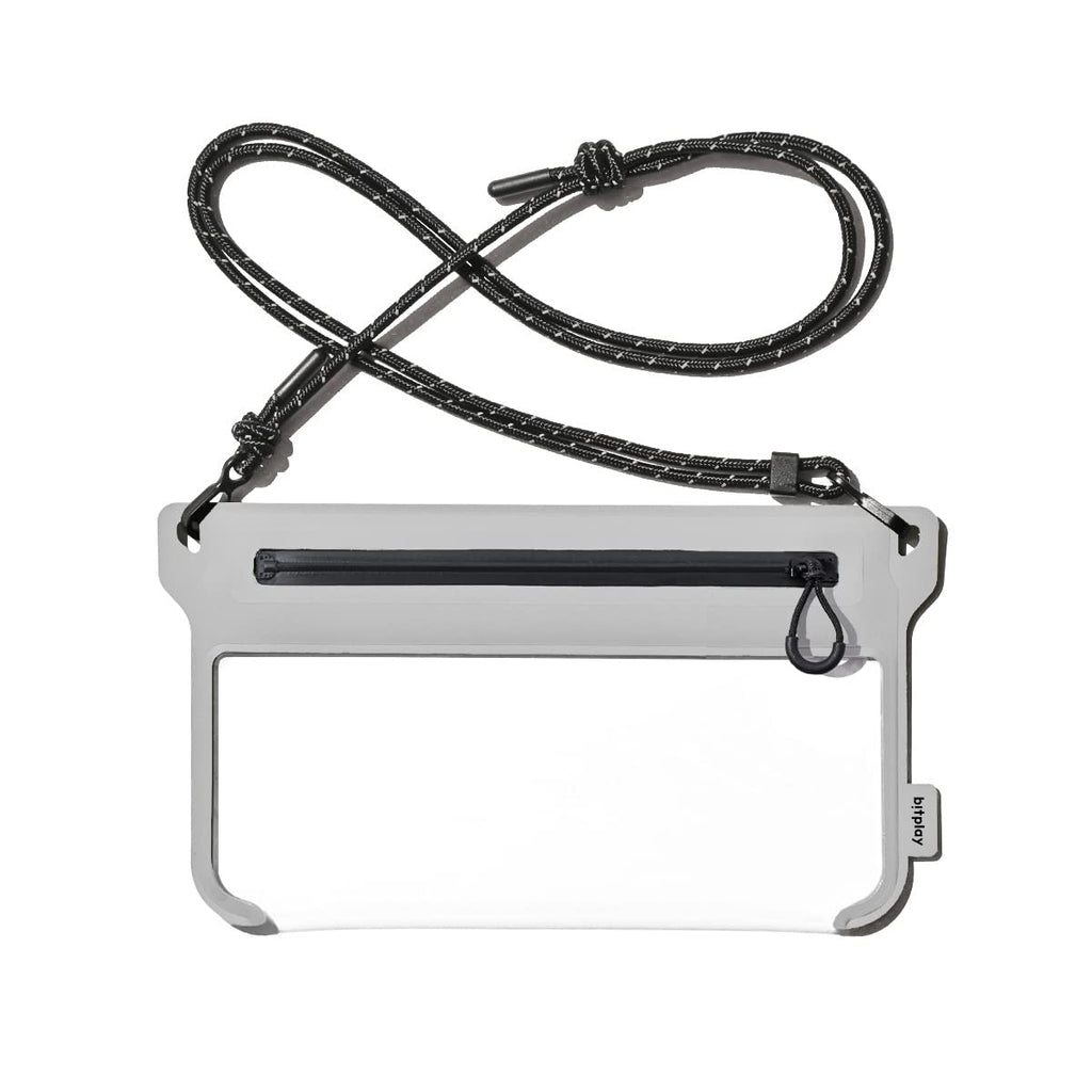  [AUSTRALIA] - bitplay AquaSeal Lite- Universal Waterproof Phone Pouch/Dry Bag with Adjustable Strap Grey